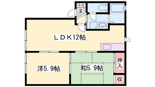 ラ・フォーレ河原の物件間取画像